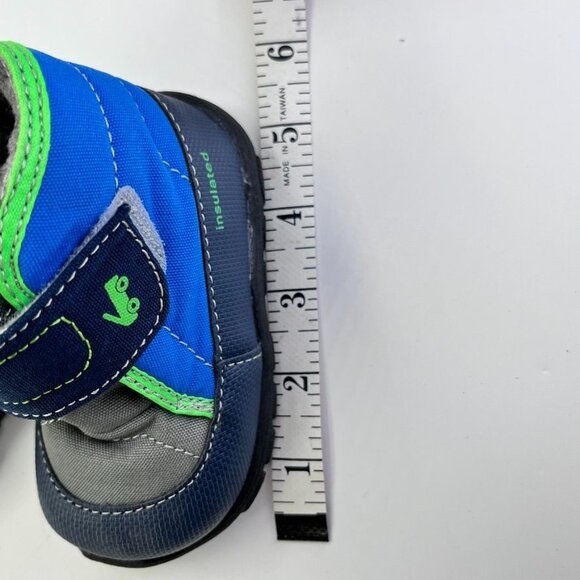 See Kai Run Blake  Boots Size 5 in Navy/Gray Blue Green Booties Shoes Toddler - Picture 12 of 12